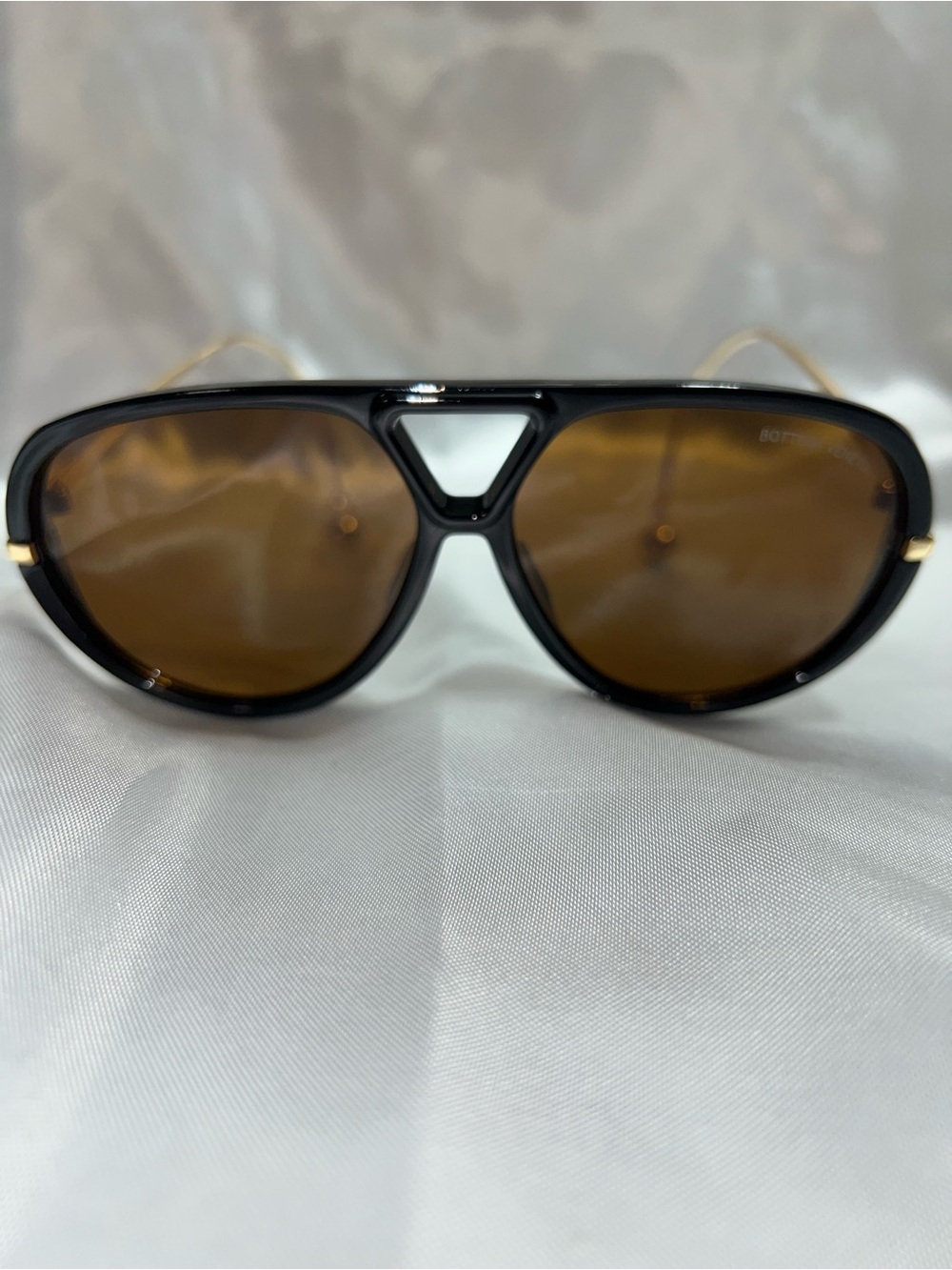 Classic Black Frame Sunglasses with Brown Lenses
